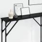 Preview: Konsolentisch Schwarz Eiche 180x23x75 cm Engineered Wood