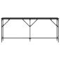 Preview: Konsolentisch Schwarz Eiche 180x23x75 cm Engineered Wood