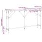 Preview: Konsole Tisch Massivholz Eiche 140x23x75 cm Holzwerkstoff
