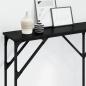 Preview: Konsolentisch Schwarz Eiche 140x23x75 cm Holzwerkstoff
