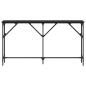 Preview: Konsolentisch Schwarz Eiche 140x23x75 cm Holzwerkstoff