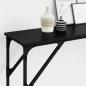 Preview: Konsolentisch Schwarzes Eichenholz 200x29x75 cm Holzwerkstoff
