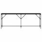 Preview: Konsolentisch Schwarzes Eichenholz 200x29x75 cm Holzwerkstoff