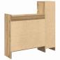 Preview: Schuhschrank Handgefertigte Eiche 100,5x28x100 cm Ingenie Holz
