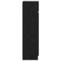 Preview: Schuhschrank Schwarz Eiche 100.5x28x100 cm MDF