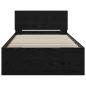 Preview: Bettgestell Schwarze Eiche 90x190 cm Engineered Wood