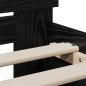 Preview: Bettgestell Schwarze Eiche 90x190 cm Engineered Wood