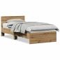 Preview: Bettgestell ohne Matratze mit Kopfteil Artisan Eiche 75x190 cm