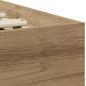 Preview: Bettgestell ohne Matratze mit Kopfteil Artisan Eiche 75x190 cm