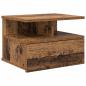 Preview: Schwebender Nachttisch Altes Holz 40x31x27 cm Extra Holz