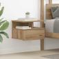 Preview: ARDEBO.de - Schwebender Nachttisch Artisan Eiche 40x31x27 cm Holzwerkstoff