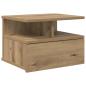 Preview: Schwebender Nachttisch Artisan Eiche 40x31x27 cm Holzwerkstoff