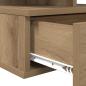 Preview: Schwebender Nachttisch Artisan Eiche 40x31x27 cm Holzwerkstoff