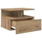 Preview: Schwebende Nachttische 2 Stück Artisan Eiche 40x31x27 cm Werkstoff Holz