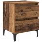 Preview: Bettenschrank Altes Holz 40x35x50 cm Holzwerkstoff