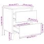 Preview: Bettenschrank Altes Holz 40x35x50 cm Holzwerkstoff