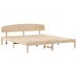 Preview: Bettgestell mit Kopfteil 180x200 cm Massivholz Kiefer