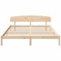 Preview: Bettgestell mit Kopfteil 180x200 cm Massivholz Kiefer