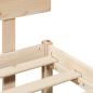 Preview: Bettgestell mit Kopfteil 90x190 cm Massivholz Kiefer