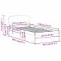 Preview: Bettgestell mit Kopfteil 90x190 cm Massivholz Kiefer