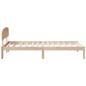 Preview: Bettgestell mit Kopfteil 75x190 cm Massivholz Kiefer