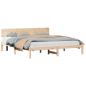 Preview: Bettgestell mit Kopfteil 180x200 cm Massivholz Kiefer