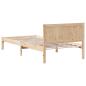 Preview: Kiefernholz Bettgestell Natur Massivholz Kiefer 100 x 200 cm