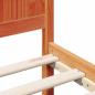 Preview: Kiefernholz Bettgestell Gewachst Braun Massivholz 100 x 200 cm