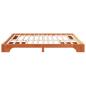 Preview: Bettrahmen Wachsbrown Massivholz Kiefer 180 x 200 cm Bettrahmen