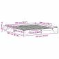 Preview: Bettrahmen Wachsbrown Massivholz Kiefer 180 x 200 cm Bettrahmen