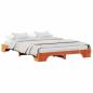 Preview: Bettgestell Gewachst braun Massivholz Kiefer 160 x 200 cm