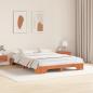 Preview: Bettgestell Gewachst braun Massivholz Kiefer 160 x 200 cm