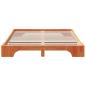 Preview: Bettgestell Gewachst braun Massivholz Kiefer 160 x 200 cm