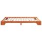 Preview: Bettgestell Gewachst braun Massivholz Kiefer 160 x 200 cm