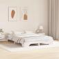 Preview: Bettgestell Weiß Holz 140 x 200 cm Langlebig