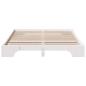 Preview: Bettgestell Weiß Holz 140 x 200 cm Langlebig