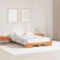 Preview: ARDEBO.de - Bettgestell Wachsbrown Massivholz 120 x 190 cm Robust