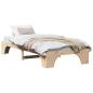 Preview: Bettgestell Natur Massivholz Kiefer 100 x 200 cm Langlebig