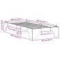 Preview: Bettgestell Natur Massivholz Kiefer 100 x 200 cm Langlebig