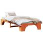 Preview: Bettrahmen Wax Brown Massivholz 90 x 200 cm Langlebig