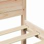 Preview: Bettgestell Natur Massivholz Kiefer Einzel Robust Bettgestell