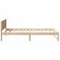 Preview: Bettrahmen Natur Massivholz Kiefer 90 x 190 cm Umwandelbar