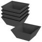 Preview: Metallpflanzgefäß Schwarz Metall 40 x 40 x 15 cm Pflanzgefäße