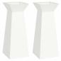 Preview: Kegelförmiger Pflanzenständer Weiß Kunststoff Groß