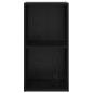 Preview: Wandmontierter TV-Schrank Schwarz Eiche 37x37x72 cm Engineering Holz