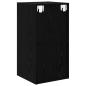 Preview: Wandmontierter TV-Schrank Schwarz Eiche 37x37x72 cm Engineering Holz