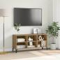 Preview: ARDEBO.de - TV Stand Artisan Eiche Verleimtes Holz, Metall Mittel TV Stand