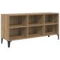 Preview: TV Stand Artisan Eiche Verleimtes Holz, Metall Mittel TV Stand