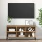 Preview: TV Stand Artisan Eiche Verleimtes Holz, Metall Mittel TV Stand