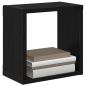 Preview: Wandregale Schwarz-Eiche MDF 26 x 15 x 26 cm Wandregale